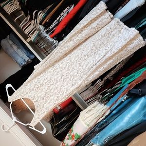 Free People Sheer Lace Slip Dress